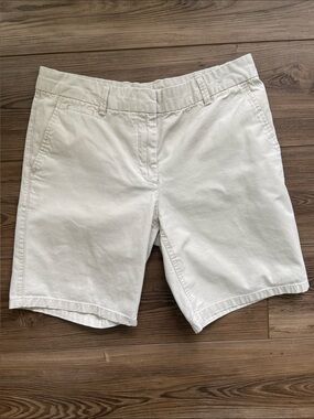Khakis by GAP Women's Boyfriend Roll-Up Cotton Bermuda Shorts Size 2